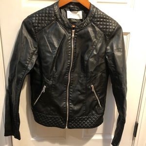 Excellent & Stylish Black, Faux Leather Jacket